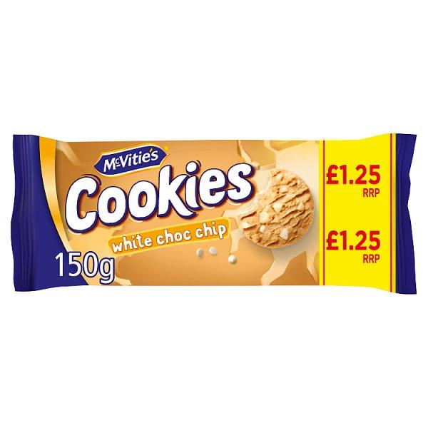 Mcvities Cookies White Choc Chip 150g Willesborough Budgens