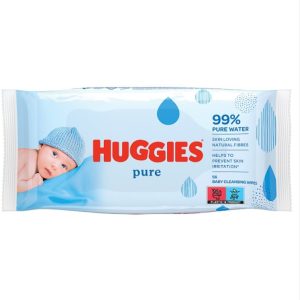 Huggies Pure Baby Wipes - 1 Pack of 56 Wipes