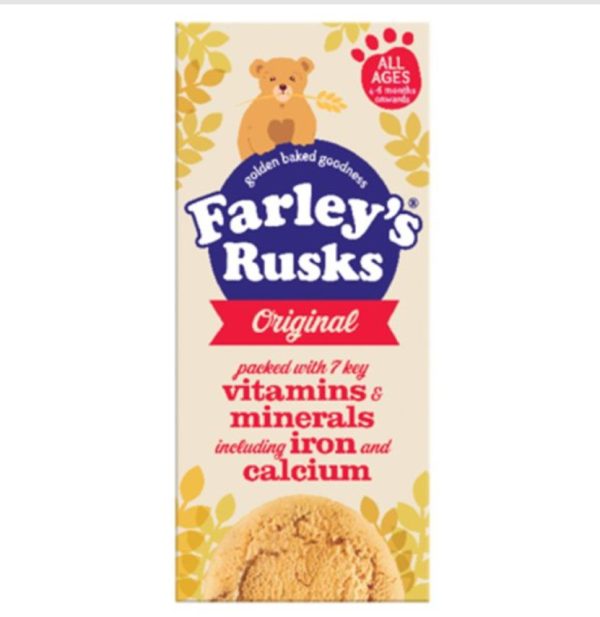 Farleys Rusks Original Baby Food Snacks 6+ Months 150g